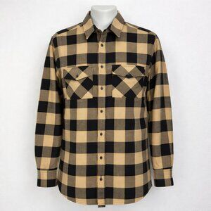 All Skill No Luck NAPALM Lined Flannel Shirt Men XL Long Made in USA Plaid